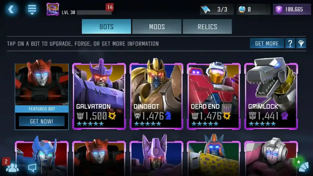 Features of Transformers Forged to Fight Mod Apk