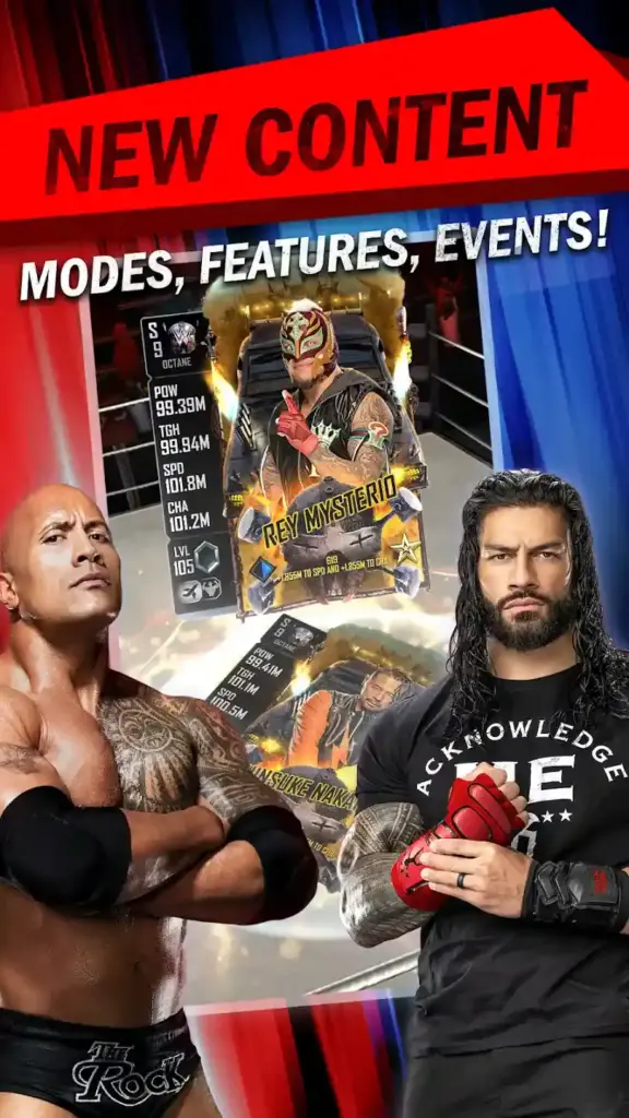 Features of WWE Supercard MOD APK