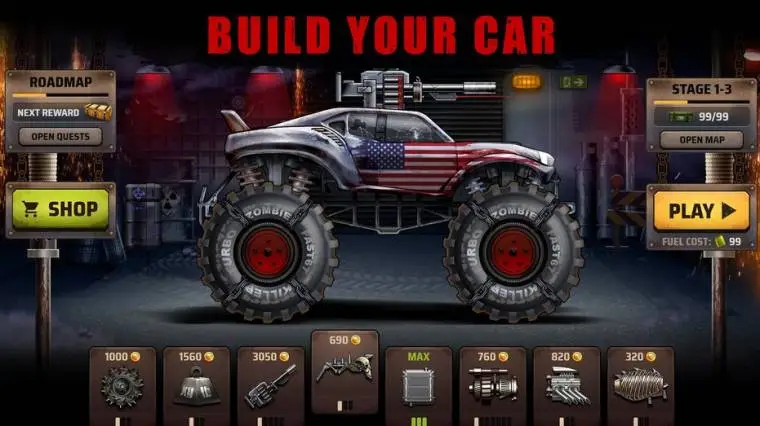 Features of Zombie Hill Racing Mod APK