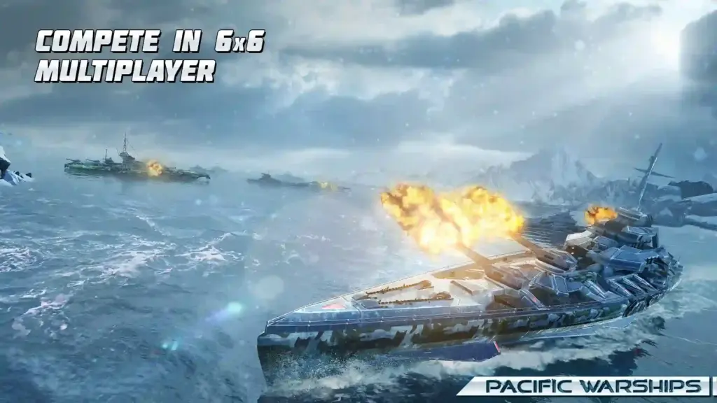 Gameplay Of Pacific Warships MOD APK
