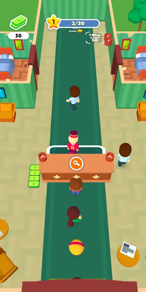 Gameplay of My Perfect Hotel MOD APK