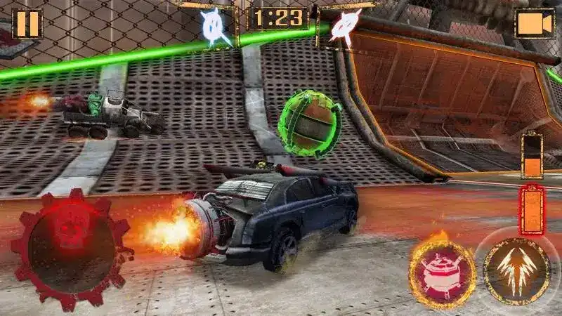 Gameplay of Rocket Car Ball MOD APK