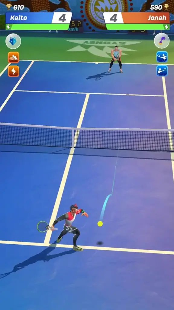 Gameplay of Tennis Clash MOD APK