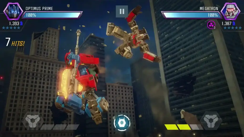 Gameplay of Transformers Forged to Fight Mod Apk