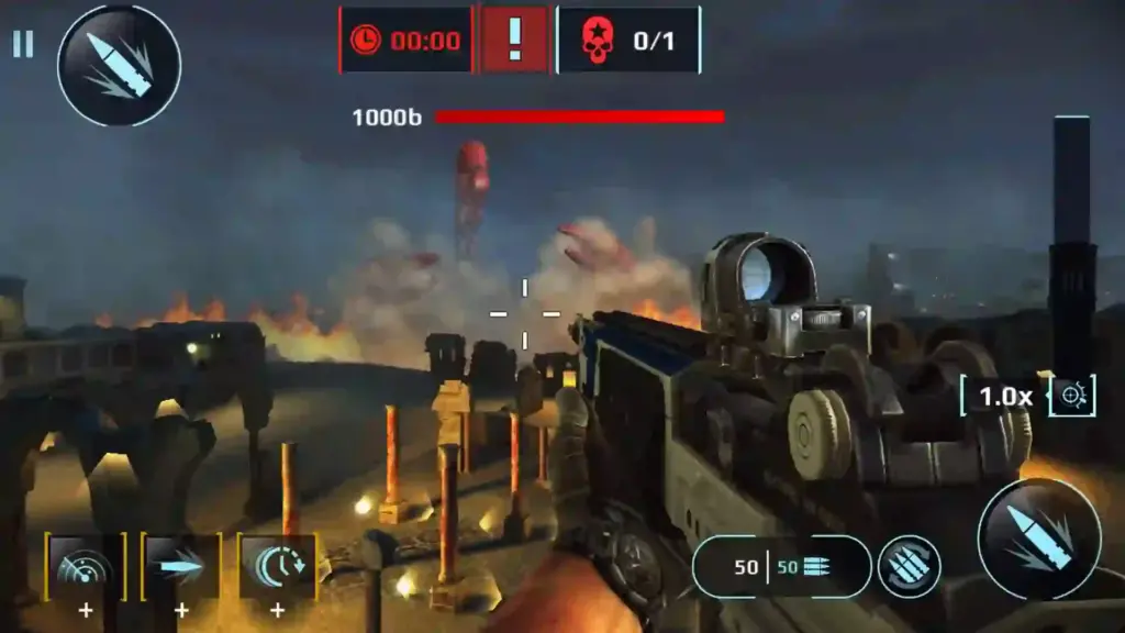 gameplay of sniper fury