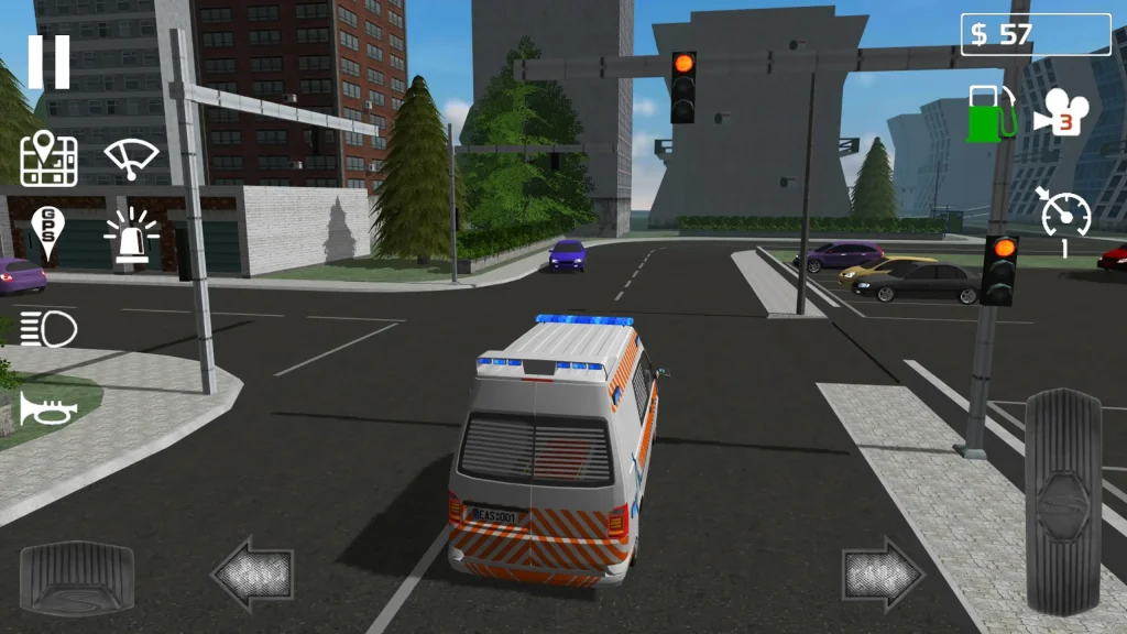 Gameplay of Emergency Ambulance Simulator Mod Apk 2023