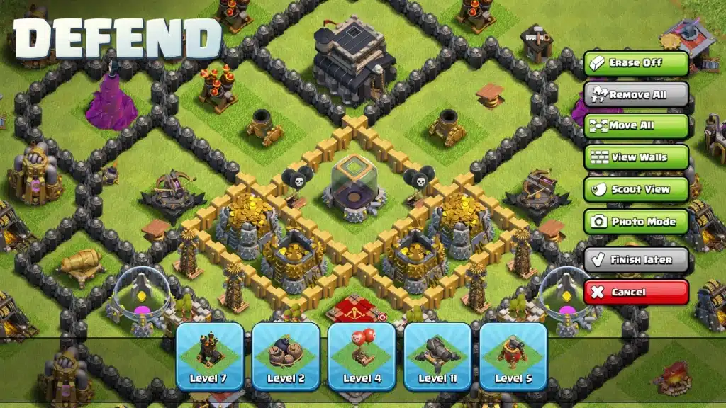 Gameplay of Clash of Clans Mod APK