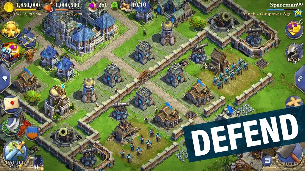 The Gameplay of DomiNations MOD APK