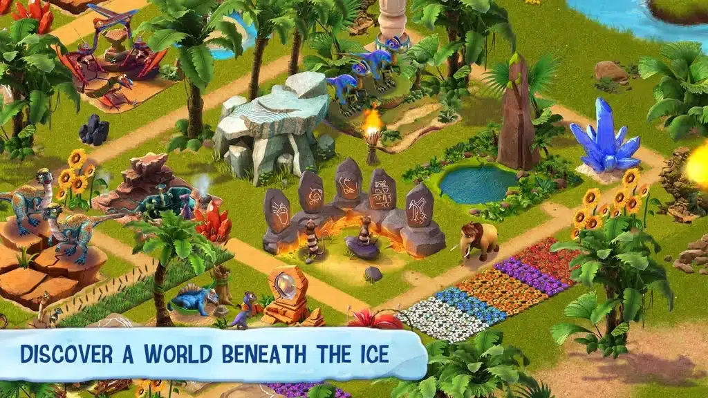 The Gameview of Ice Age Village Mod APK