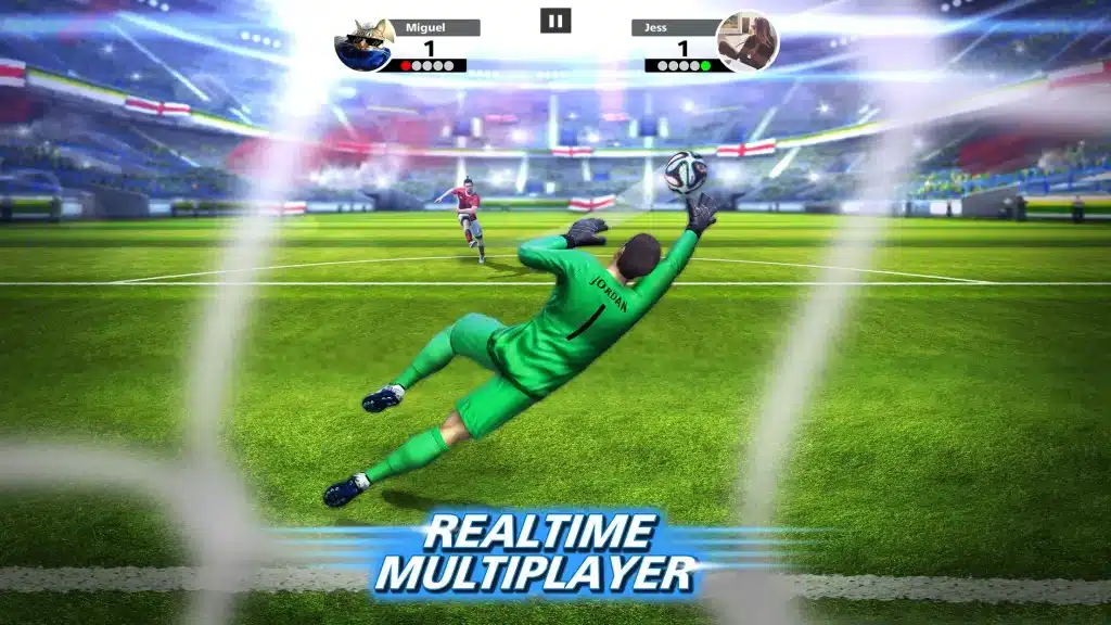 Gameplay of Football Strike Mod APK