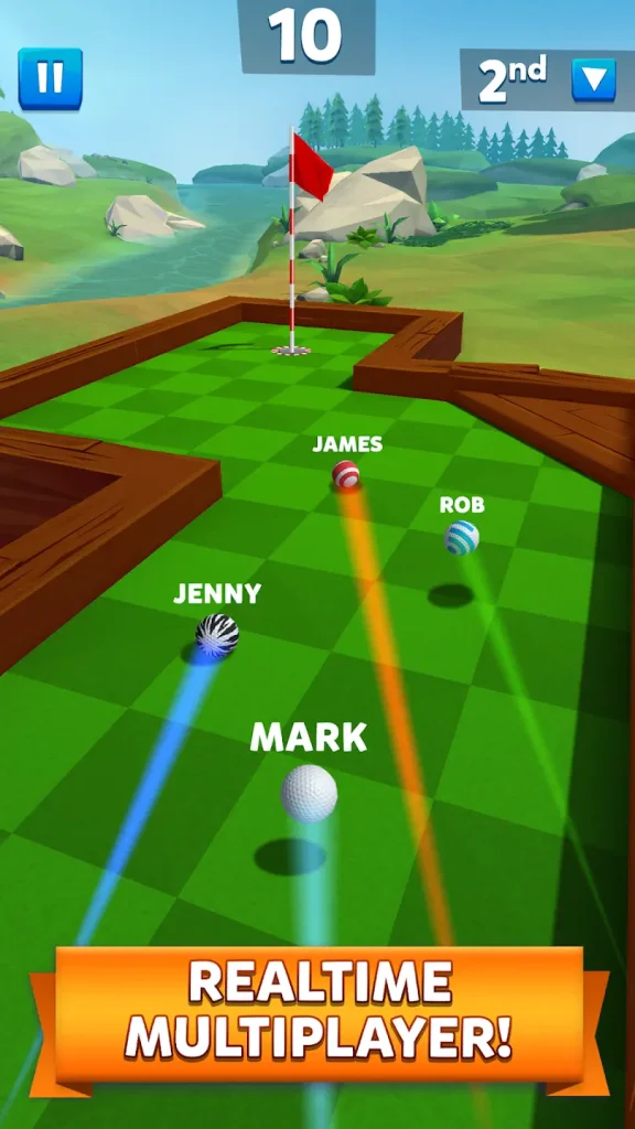 Gameplay of Golf Battle mod APK
