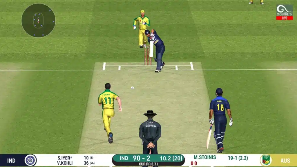 Gameplay of Real Cricket 20 Mod APK