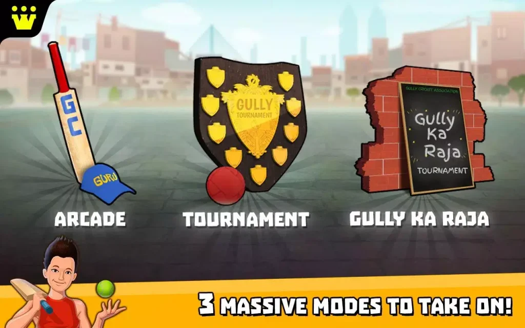 The Gameplay of Gully Cricket Mod APK 